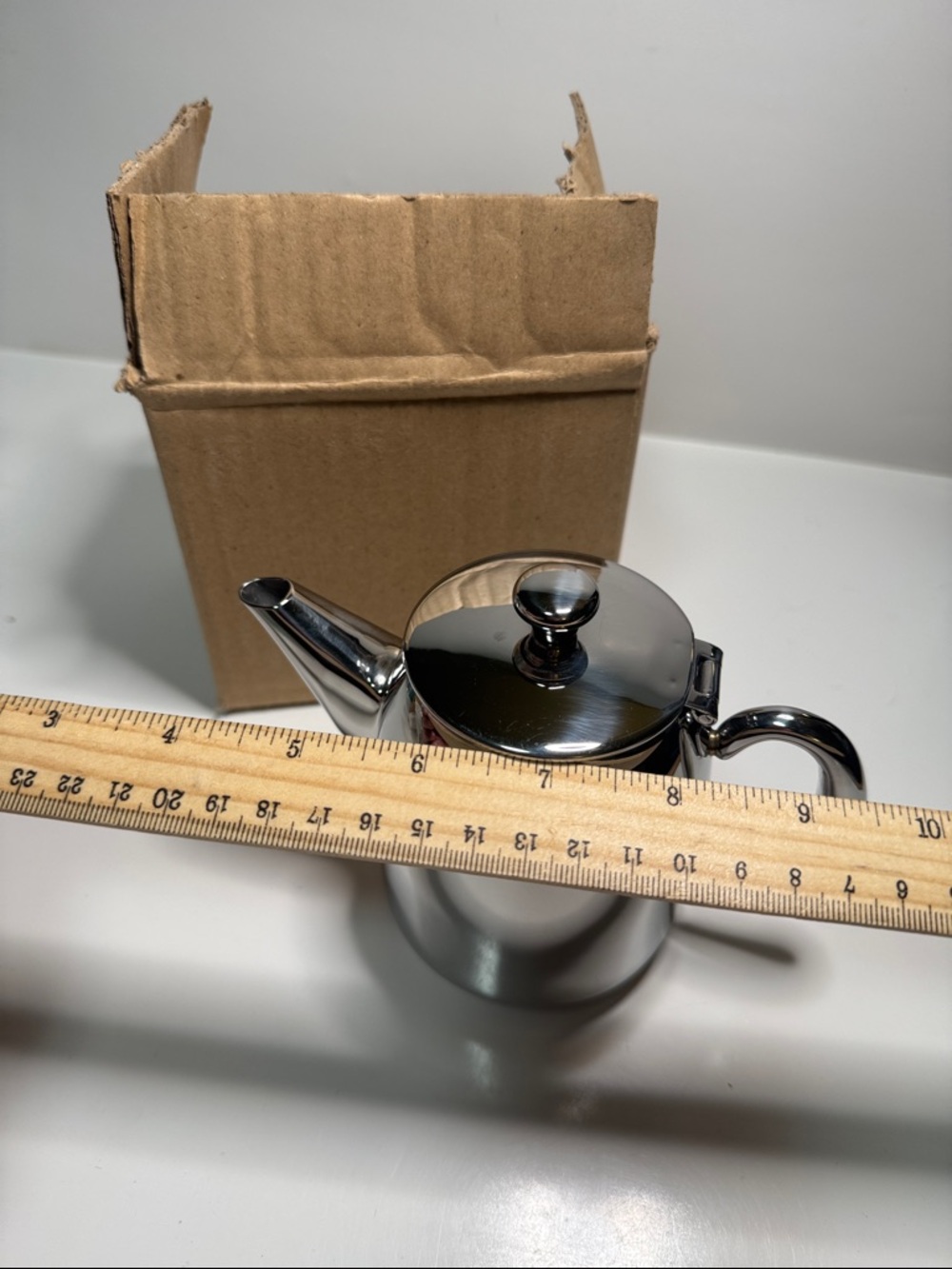 NEW Stainless Steel Coffee/Teapot with Lid 18/10 Pakistan spout filter quality - Picture 3 of 6